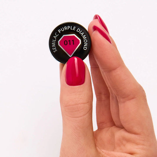 011 Purple Diamond - Semiac Soak Off Gel / Hybrid Nail Polish - SemilacUSA