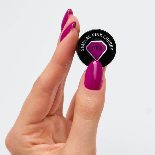 012 Pink Cherry - Semilac Soak Off Gel / Hybrid Nail Polish - SemilacUSA