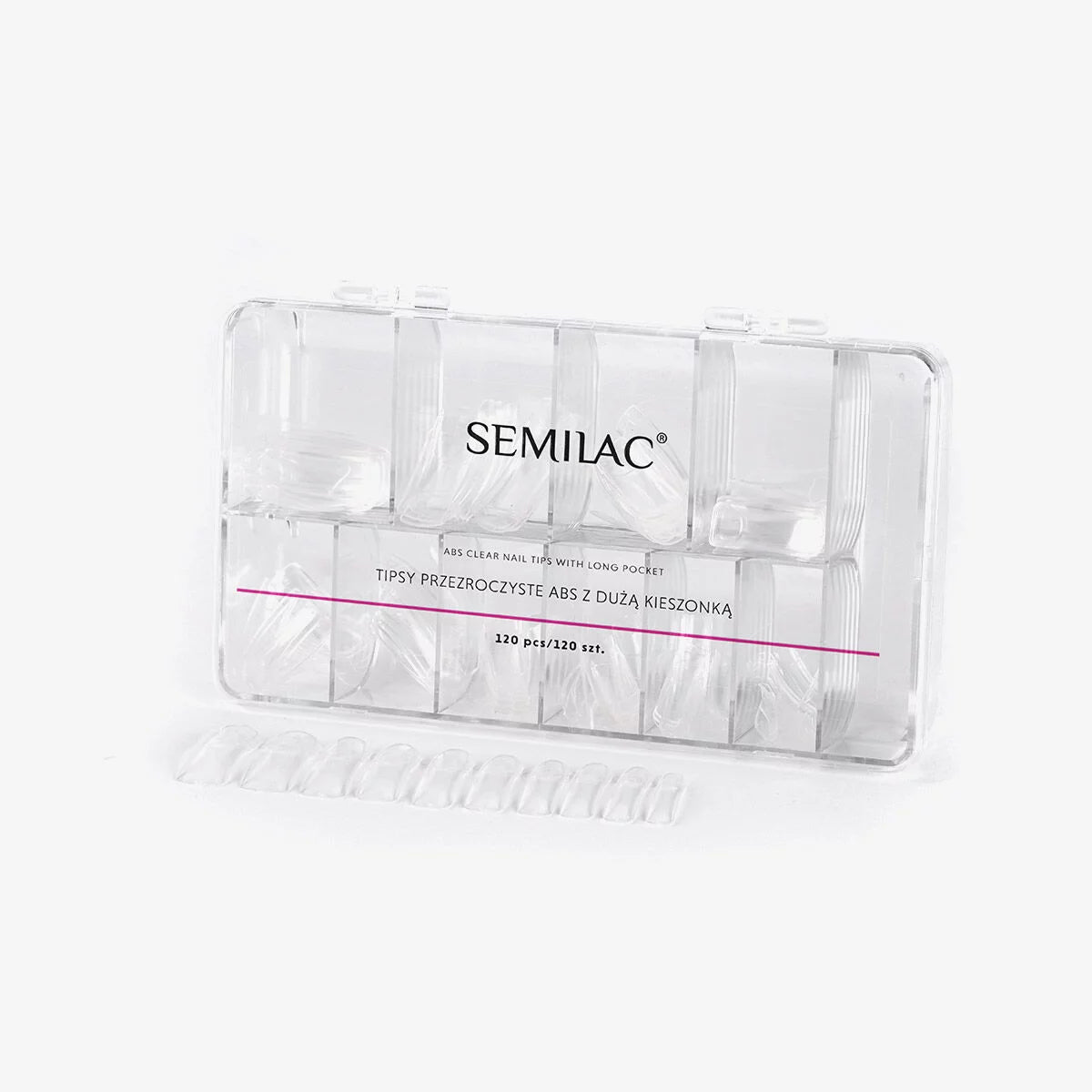 Semilac Transparent Nail Tips 120 pcs