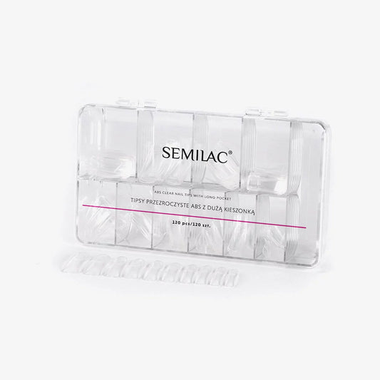 Semilac Transparent Nail Tips 120 pcs
