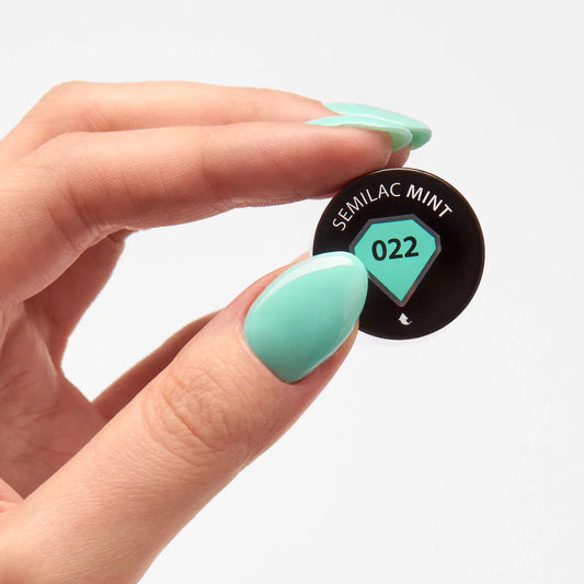 022 Mint - Semilac Soak Off Gel / Hybrid Nail Polish - "Ocean Dream" Collection - SEMILAC USA