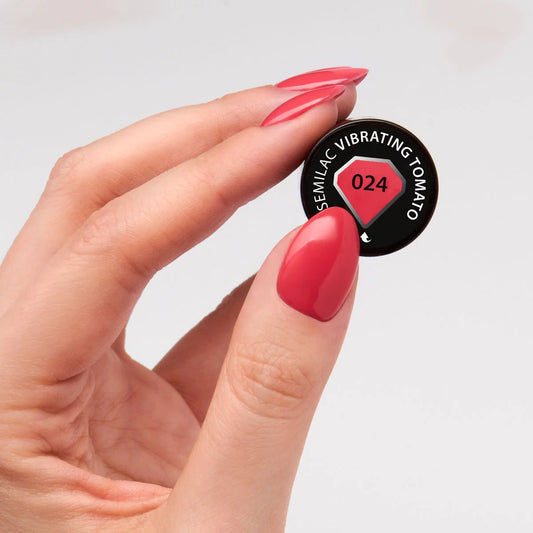 024 Vibrating Tomato - Semilac Soak Off Gel / Hybrid Nail Polish - SEMILAC USA