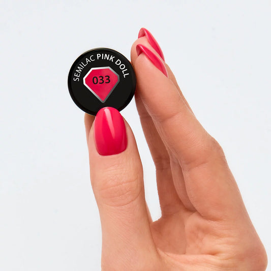 033 Pink Doll - Semilac Soak Off Gel / Hybrid Nail Polish - SemilacUSA
