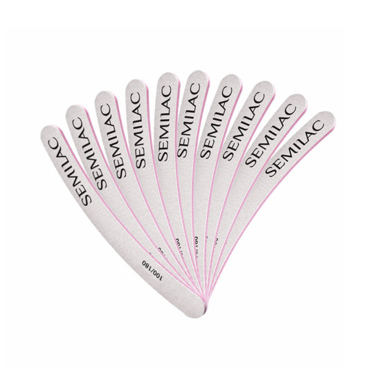10 PACK Semilac "BANANA" Nail File 100/180 SOFT