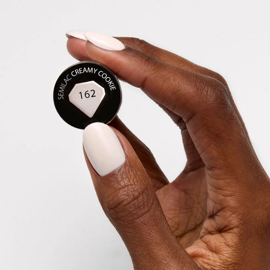 162 Creamy Cookie - Semilac Soak Off Gel / Hybrid Nail Polish