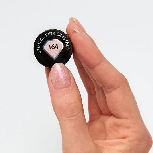 164 Pink Crystals - Semilac Soak Off Gel / Hybrid Nail Polish