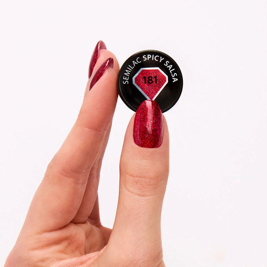 181 Spicy Salsa - Semilac Soak Off Gel / Hybrid Nail Polish