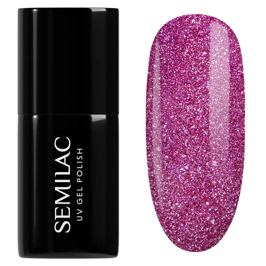 462 Pink Bubbles- Semilac Soak Off Gel / Hybrid Nail Polish