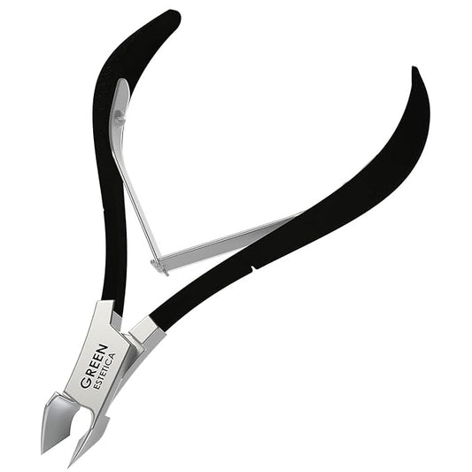 Cuticle Nipper Stainless Steel 1/4 Jaw GE Trimmer - Black