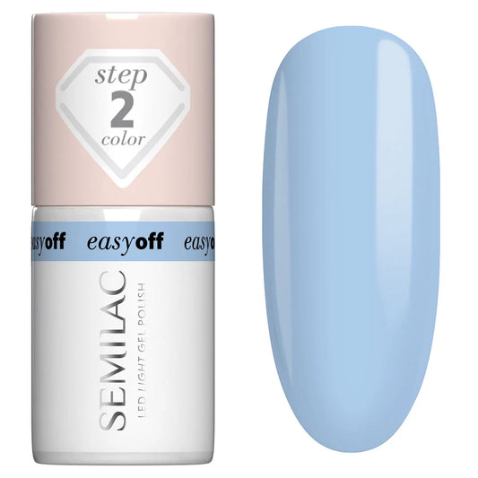 L15 EASY OFF Azul Blue - Semilac Soak Off Gel / Hybrid Nail Polish