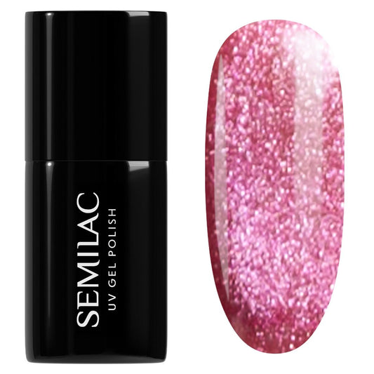 795 Magnetic Raspberry Semilac Soak Off Gel / Hybrid Nail Polish - SEMILAC USA