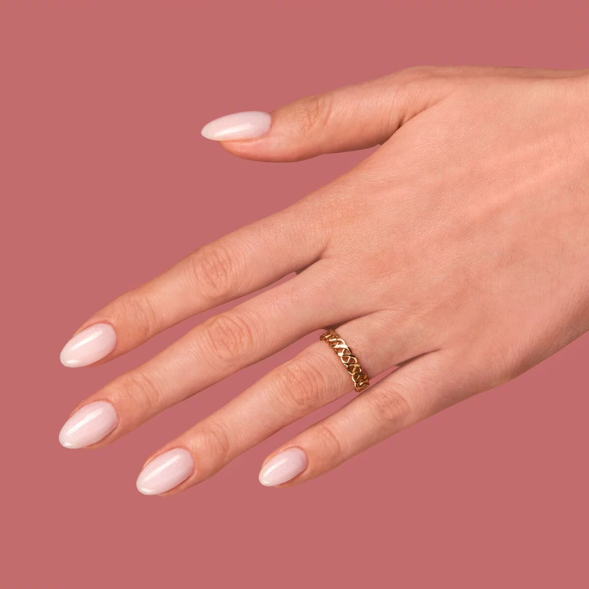 806 Glitter Delicate Pink Extend 5in1 BASE - Semilac Soak Off Gel / Hybrid Nail Polish