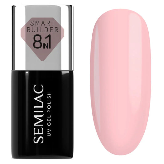 824 Semilac Smart Builder Soft Blush / Hybrid Nail Polish 8 in 1