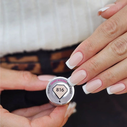 816 Smart Builder Pale Nude 8in1 - Semilac Soak Off Gel / Hybrid Nail Polish