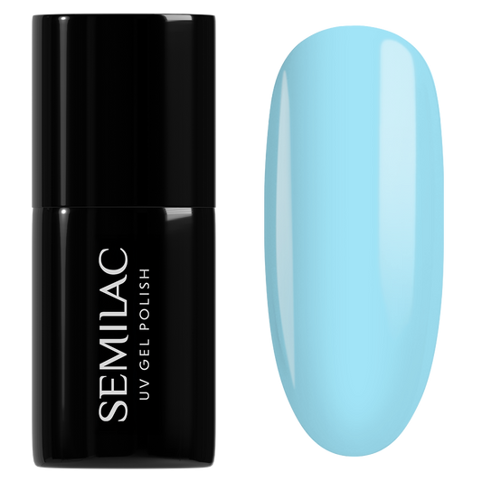 974 Bubbly Blue - Semilac Soak Off Gel / Hybrid Nail Polish - SEMILAC USA