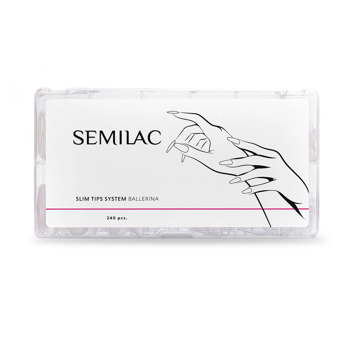 Semilac Slim tips system Ballerina 240pcs.