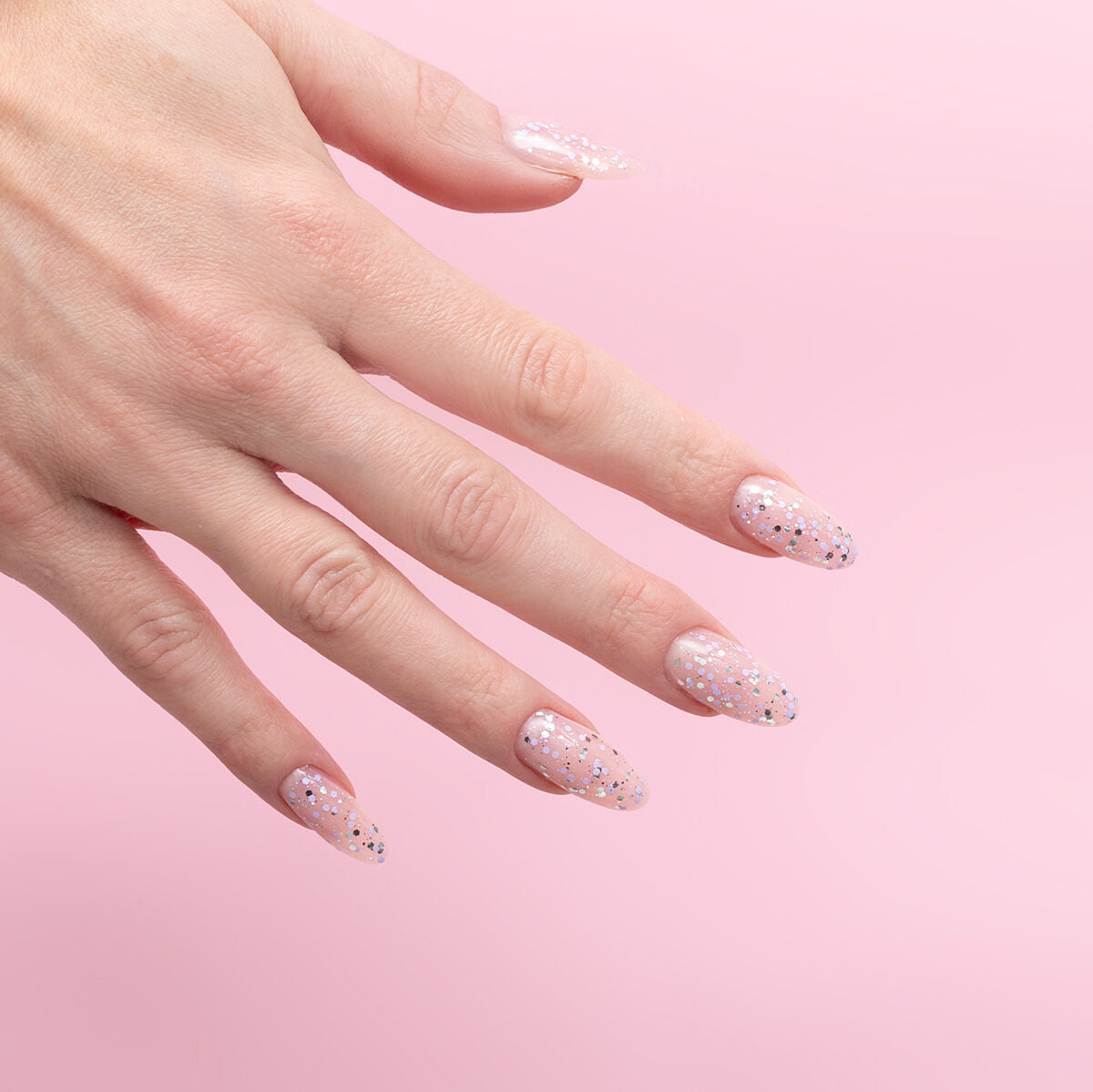 925 Silver & Violet Drops - Semilac Soak Off Gel / Hybrid Nail Polish - SEMILAC USA