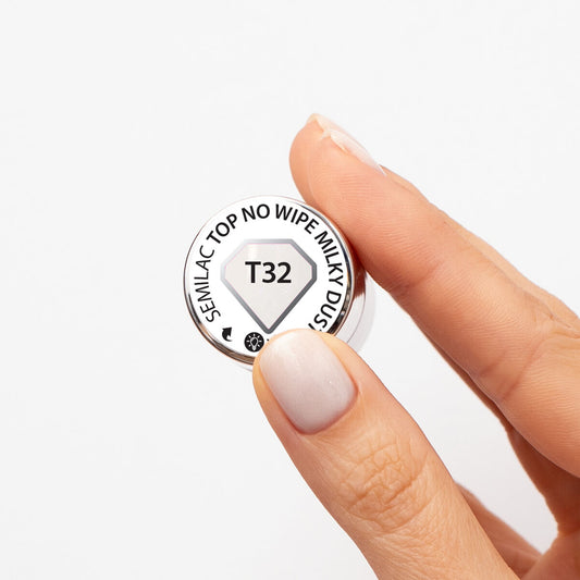T32 Milky Dust - Semilac Soak Off Gel / Hybrid Nail Polish