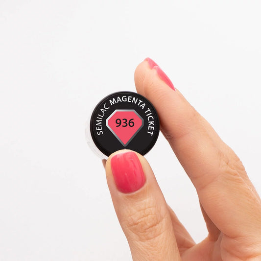936 Magenta Ticket - Semilac Soak Off Gel / Hybrid Nail Polish