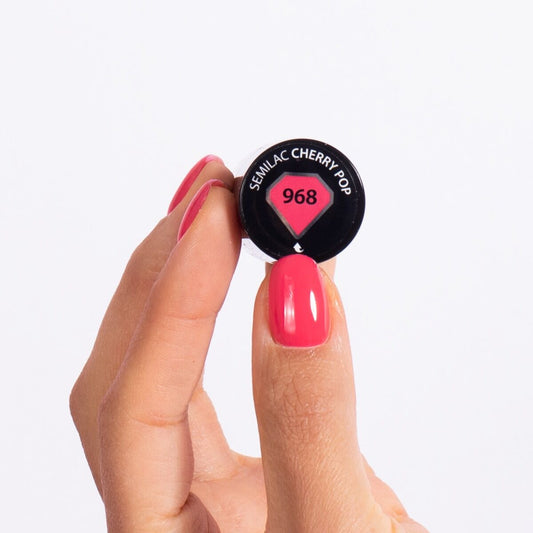 968 Cherry Pop - Semilac Soak Off Gel / Hybrid Nail Polish - SEMILAC USA
