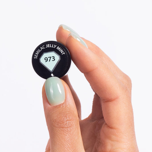 973 Jelly Mint - Semilac Soak Off Gel / Hybrid Nail Polish - SEMILAC USA