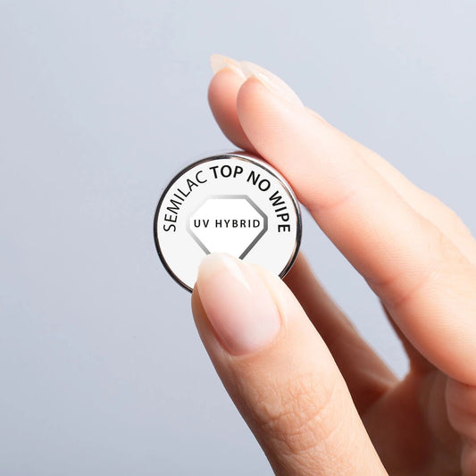 Semilac TOP NO WIPE 7ml - Soak Off Gel / Hybrid Nail Polish - SemilacUSA