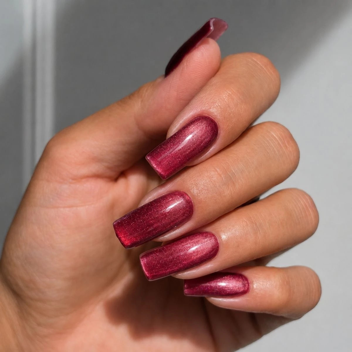 738 Cherry Choco Jelly Gloss - Semilac Soak Off Gel / Hybrid Nail Polish