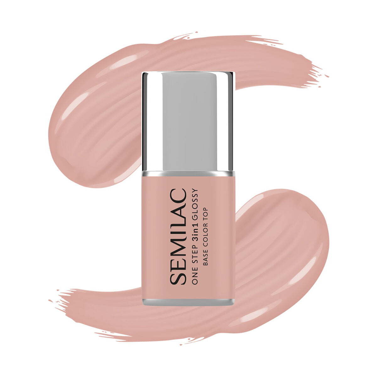S450 Light Peach Semilac STEP ONE Hybrid 3IN1 Gel Hybrid Nail Poli s450-light-peach-semilac-step-one-hybrid-3in1-gel-hybrid-nail-poli