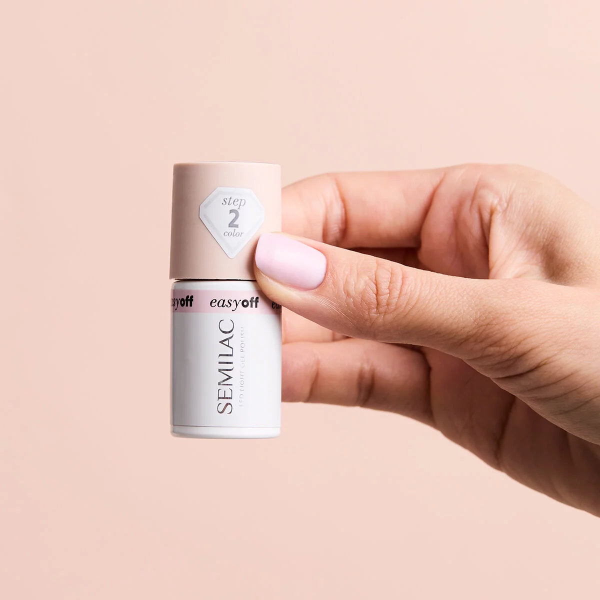 L11 EASY OFF Pink Marshmallow - Semilac Soak Off Gel / Hybrid Nail Polish