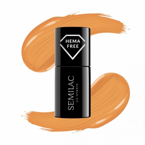 416 GOLDEN HOUR ORANGE - Semilac Soak Off Gel / Hybrid Nail Polish - SemilacUSA