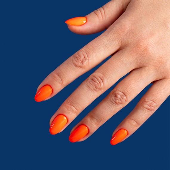 446 YOLO ORANGE - Semilac Hema Free Soak Off Gel / Hybrid Nail Polish - SemilacUSA