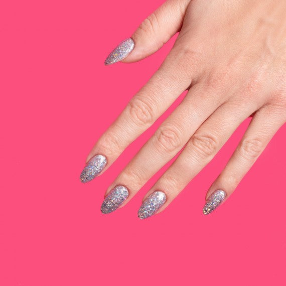 460 SILVER FIREWORKS - Semilac HEMA FREE Soak Off Gel / Hybrid Nail Polish - SemilacUSA