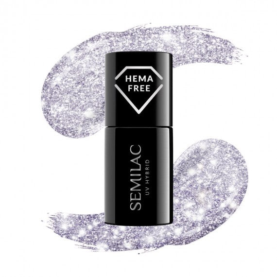 461 HOLLYWOOD SILVER - Semilac Soak Off Gel / Hybrid Nail Polish - SemilacUSA