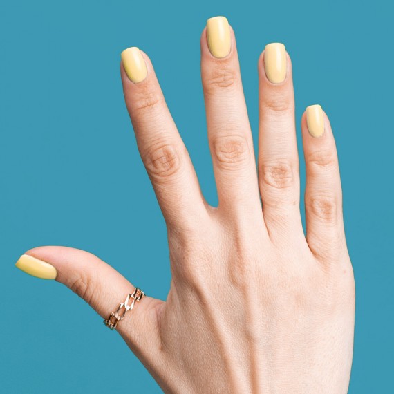 589 YELLOW PETUNIA Semilac Soak Off Gel / Hybrid Nail Polish - SemilacUSA