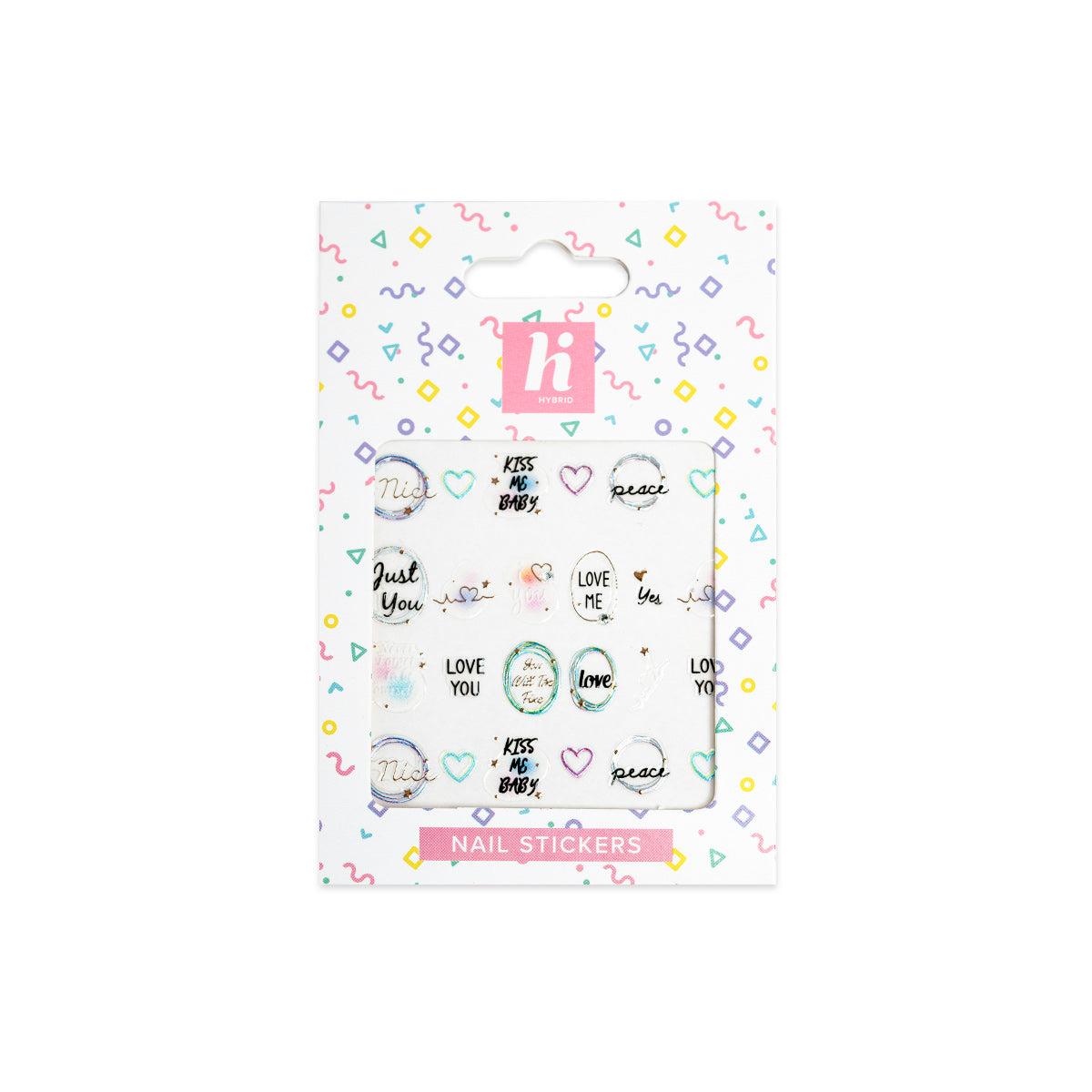 02 LOVE hi Hybrid Semilac Nail Stickers - SemilacUSA