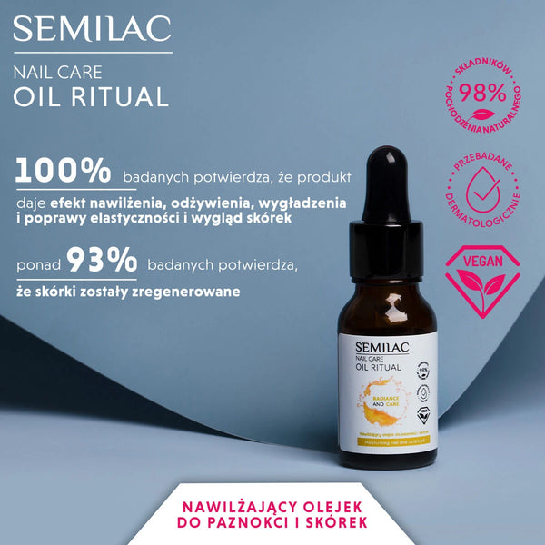RADIANCE AND CARE - Semilac MOISTURIZING Nail And Cuticle Oil 11ml