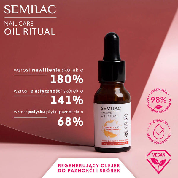 GROWTH AND STRENGTHENING - Semilac REGENERATING Nail And Cuticle Oil 11ml