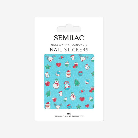 04 Xmas THEME 3D Semilac Nail Stickers