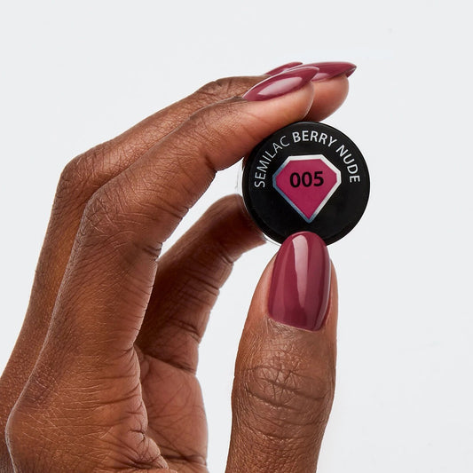 005 Berry Nude - Semilac Soak Off Gel / Hybrid Nail Polish - "Allure" Collection - SemilacUSA