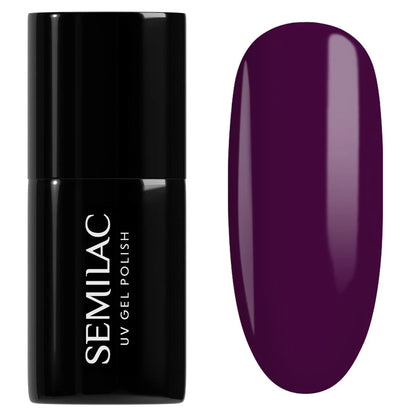 015 Plum - Semilac Soak Off Gel / Hybrid Nail Polish