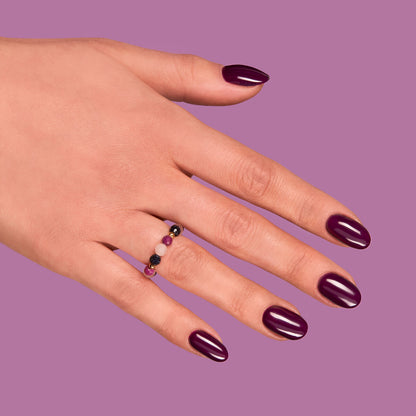 015 Plum - Semilac Soak Off Gel / Hybrid Nail Polish