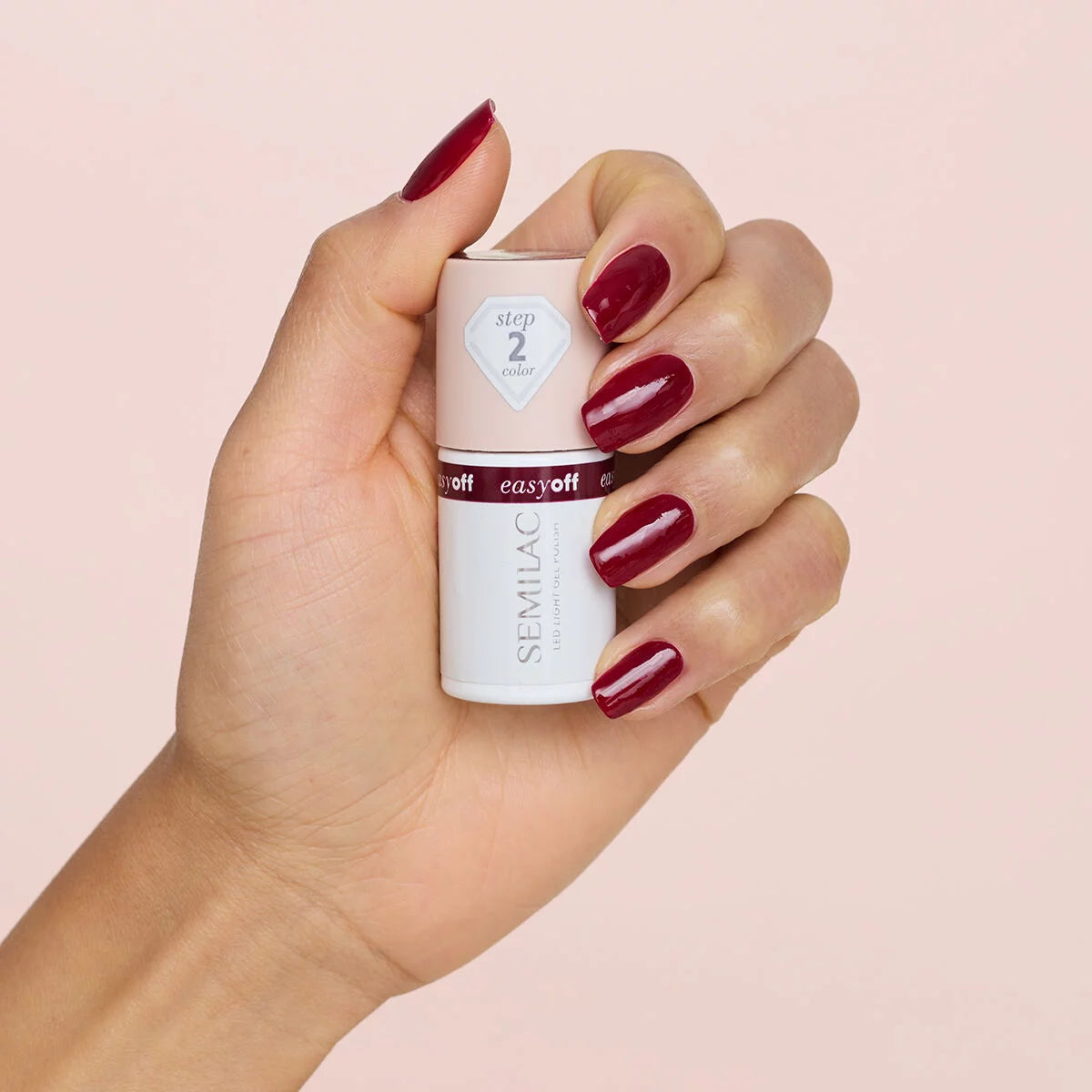 L23 Burgundy - Semilac Soak Off Gel / Hybrid Nail Polish