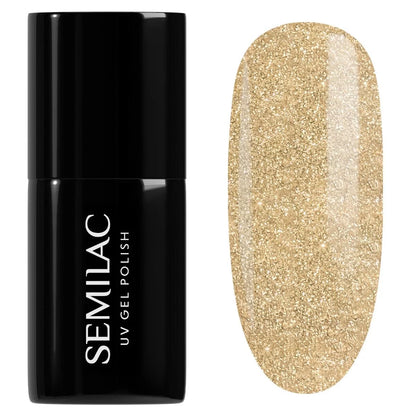 037 Gold Disco - Semilac Soak Off Gel / Hybrid Nail Polish - SEMILAC USA