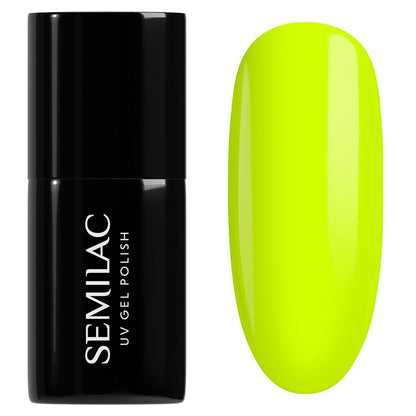 040 Canary Green - Semilac Soak Off Gel / Hybrid Nail Polish - "Tropical Drinks" Collection - SEMILAC USA