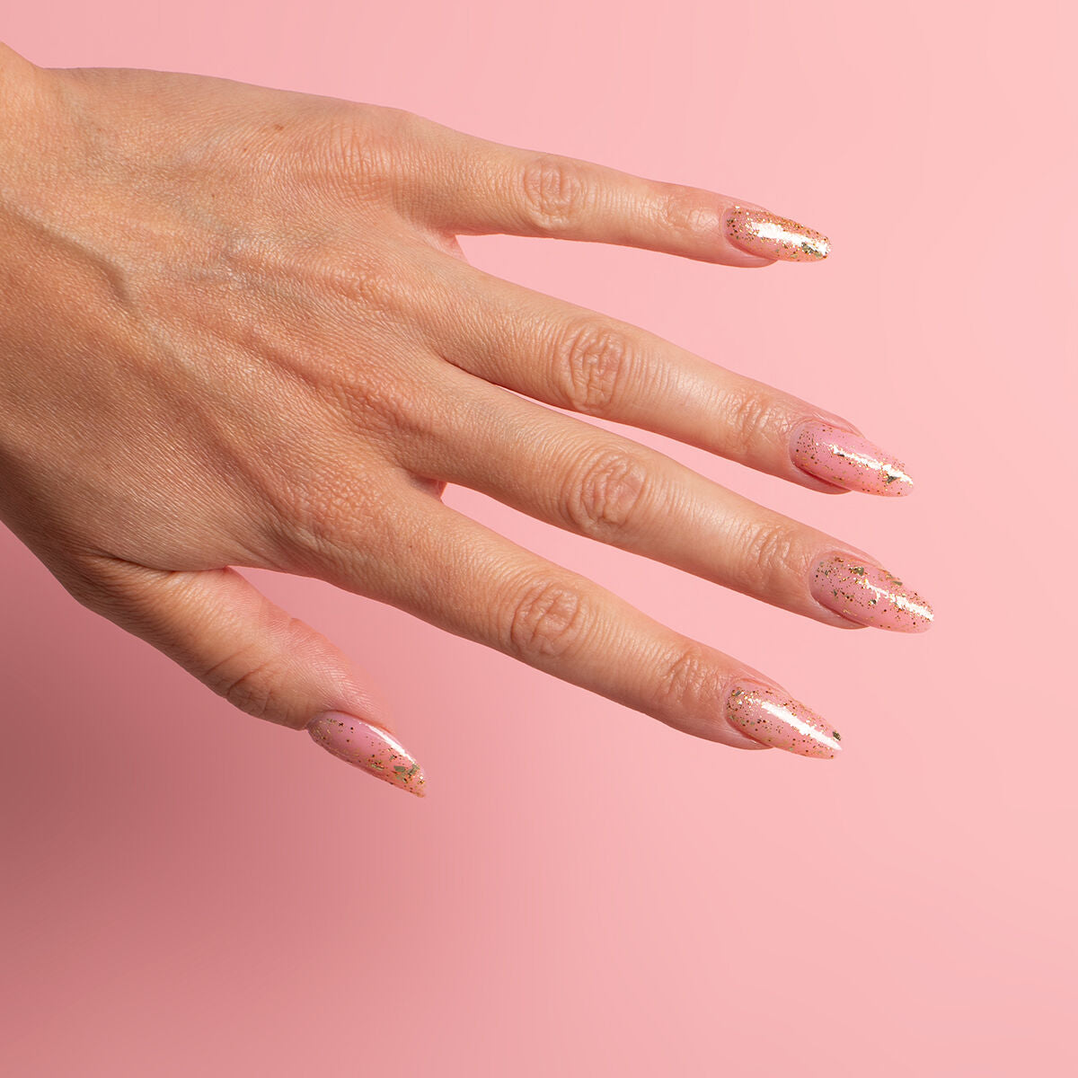 042 Flakes of Gold - Semilac Regular Nail Polish