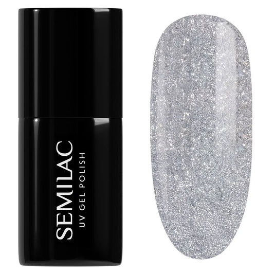 093 Silver Dust - Semilac Soak Off Gel / Hybrid Nail Polish - SEMILAC USA