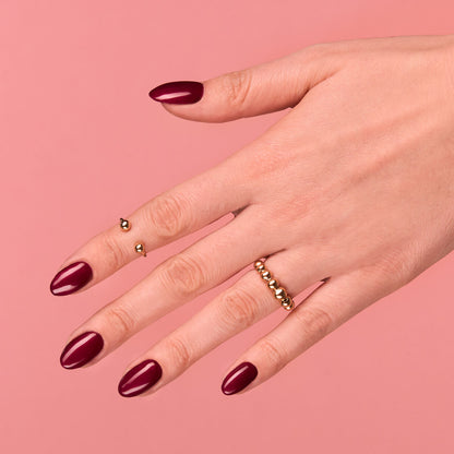 098 Elegant Cherry - Semilac Soak Off Gel / Hybrid Nail Polish