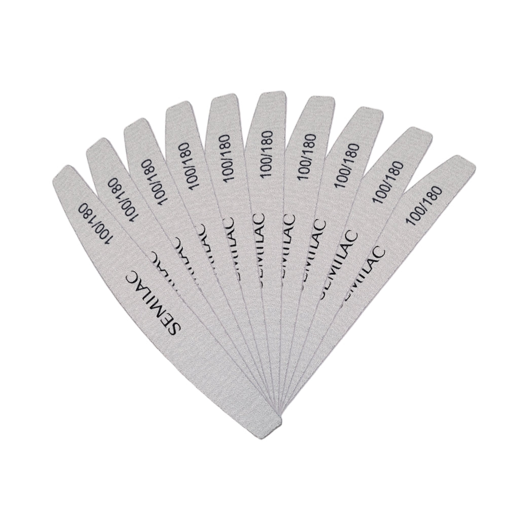 10 PACK Semilac Nail File "HARBOR BRIDGE" 100/180 SOFT