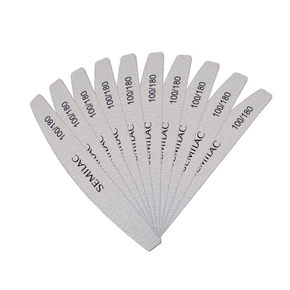 10 PACK Semilac Nail File "HARBOR BRIDGE" 100/180 SOFT