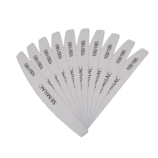 10 PACK Semilac Nail File "HARBOR BRIDGE" 100/180 SOFT
